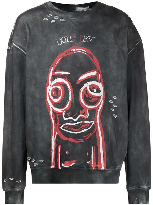 Don't Try jumper - Grey