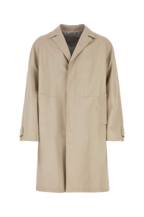 Nappa Leather Coat — Beige