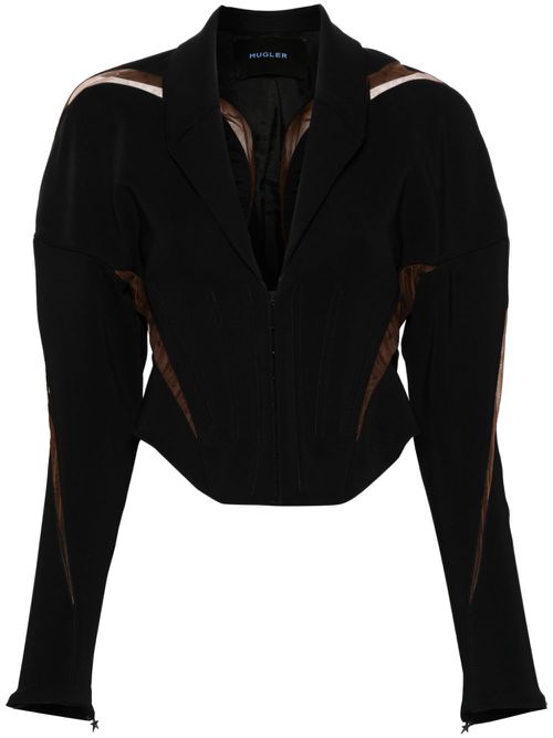 Spiral Illusion jacket - Black