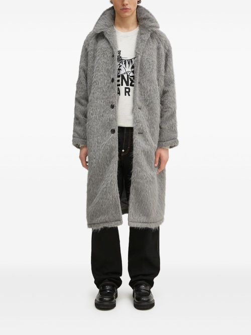 Single-breasted trench coat - Grey