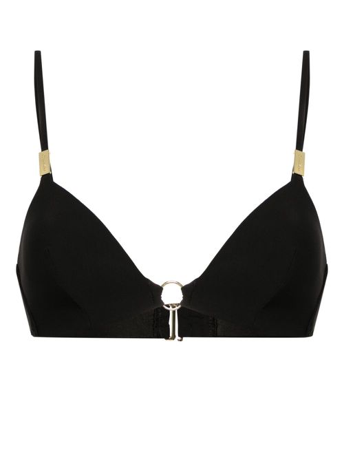 Moulded triangle bikini top - Black