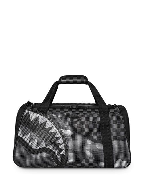 Graphic-print pet bag - Black