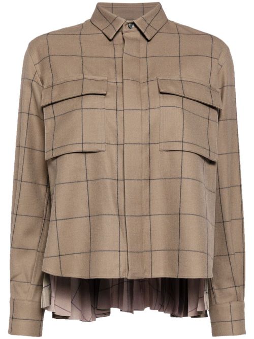 Windowpane shirt - Neutrals