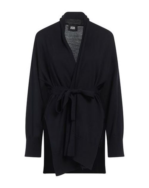 Alpha Studio Woman Cardigan Midnight blue Size 10 Merino Wool