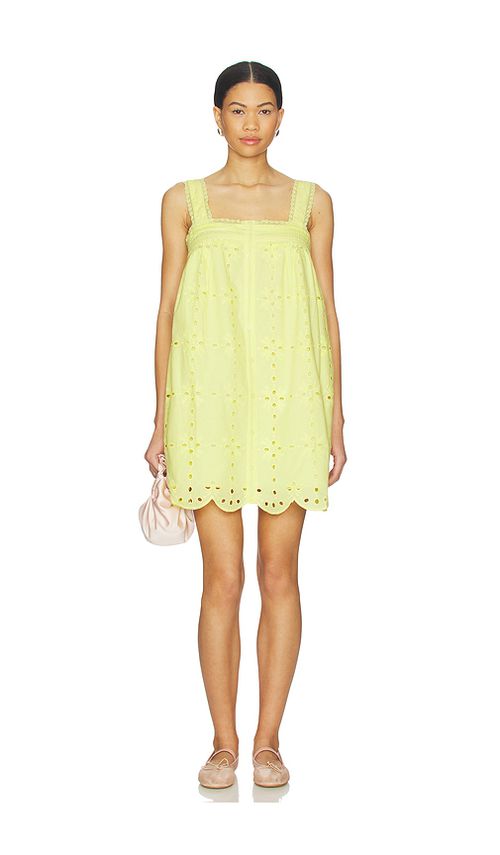 Line & Dot Marga Mini Dress in Yellow. - L also in M