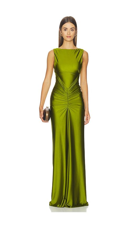 NBD Shilpa Gown in Olive. XL. Also in