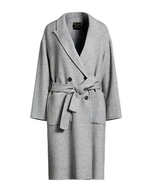 Woman Coat Grey Size L Wool, Polyester