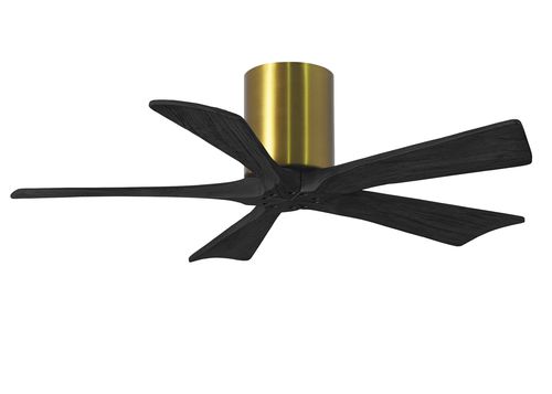 Irene 6-Speed " Ceiling Fan in Brushed Brass with Matte Black blade