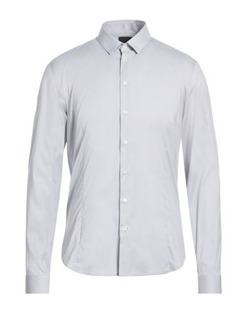 Man Shirt Light grey Size 40 Cotton, Polyamide, Elastane