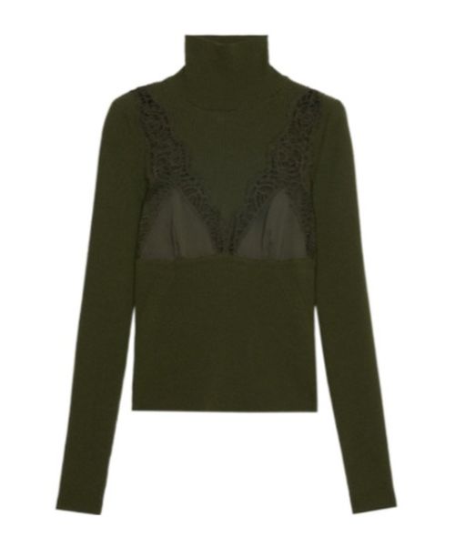Ribbed turtleneck jumper