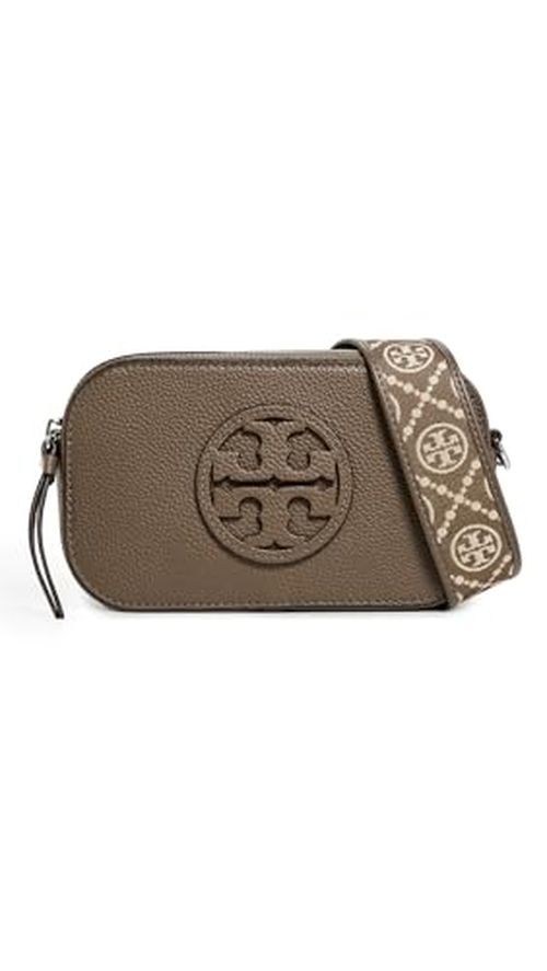 Tory Burch Women's Miller Mini Crossbody Bag, Wild Mushroom, One Size