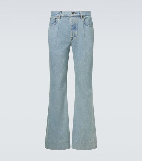 Logo flared jeans