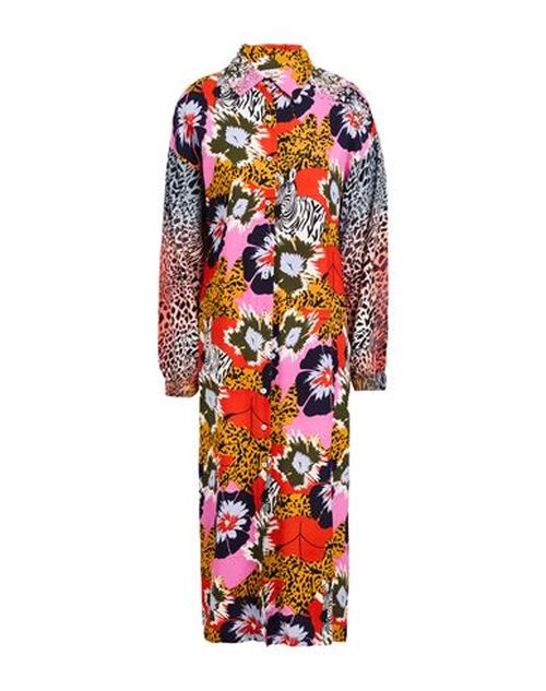 Woman Midi dress Pink Size M Viscose