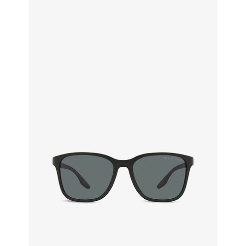 Womens Black PS 02WS Square-frame Acetate Sunglasses