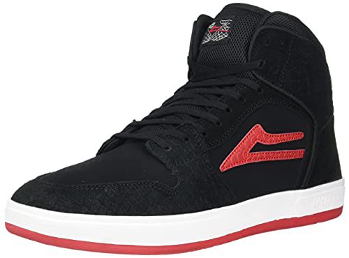 Lakai Telford Elite Men’s Skate Shoes – White Suede Cordura Spruce Skateboarding Shoes for Men –