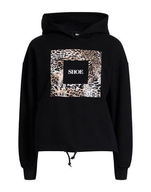 Woman Sweatshirt Black Size L Cotton, Elastane