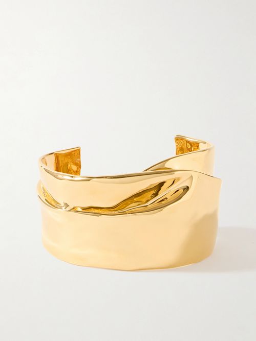 Ridge Gold-plated Cuff - M