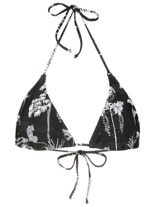 Hanna triangle-cup bikini top - Black