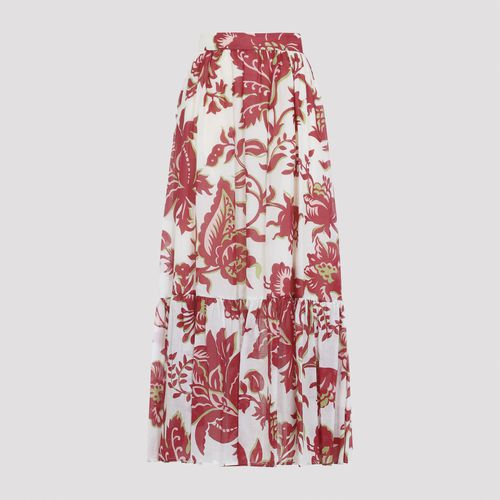 Flounce Hem Maxi Skirt