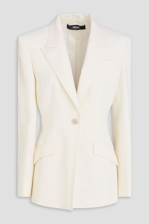 Grain de poudre wool blazer - White - IT 44