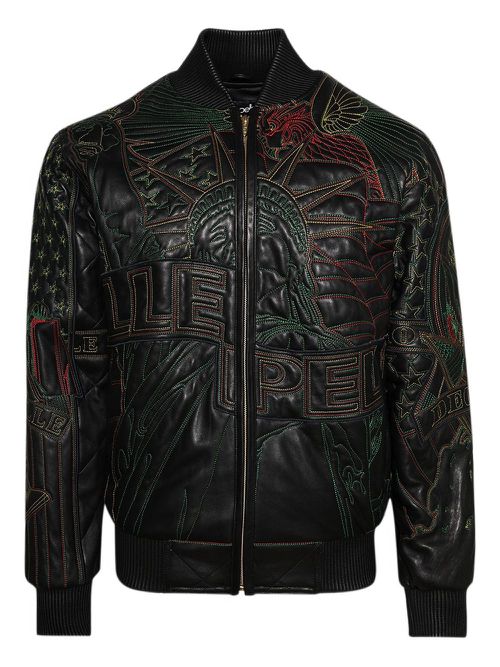 Who Decides War x PP Monument bomber jacket - Black