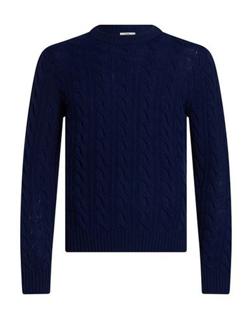 Man Sweater Navy Size 36 Wool, Polyamide