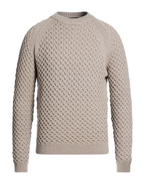 Lab Man Sweater Taupe Size S Merino Wool