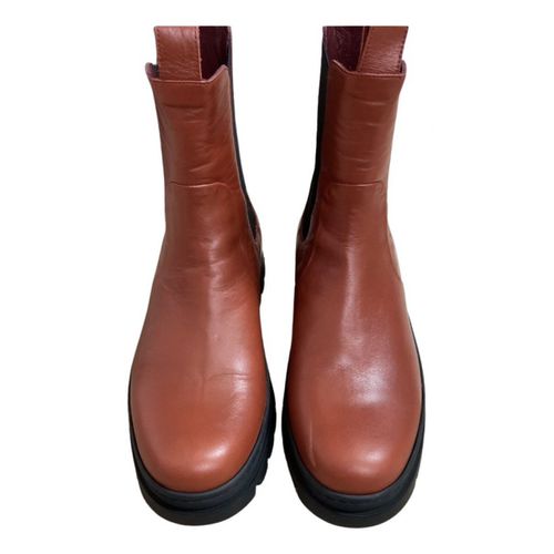 Ankle Boots Leather for Female 38 EU