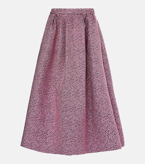 Soni pleated midi skirt
