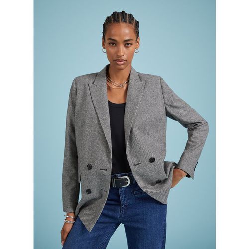 Baukjen Womens Beatrix Recycled Wool Blend Blazer - Grey