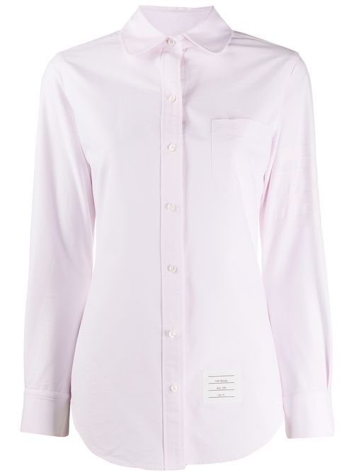 4-Bar round collar Oxford shirt - Pink