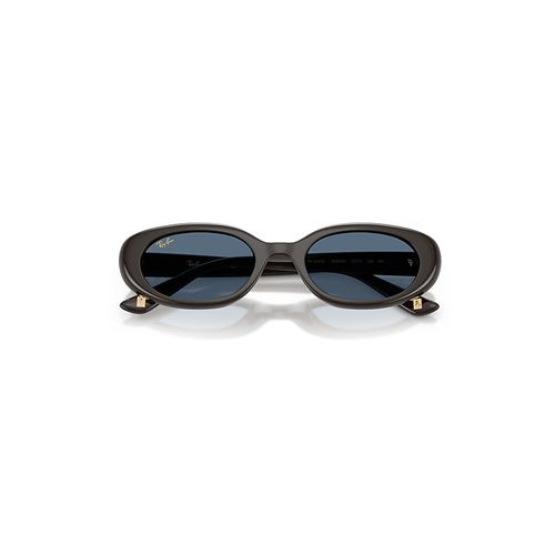 Ray-Ban Rb4441d Year Of The Horse Edition Sunglasses Full Dark Brown Frame Blue Lense