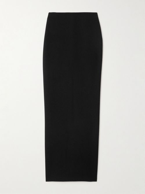 Crepe Maxi Skirt - Black