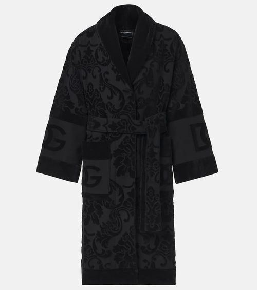 DG cotton terry bathrobe
