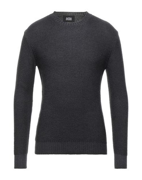 Man Sweater Charcoal Size 44 Merino Wool