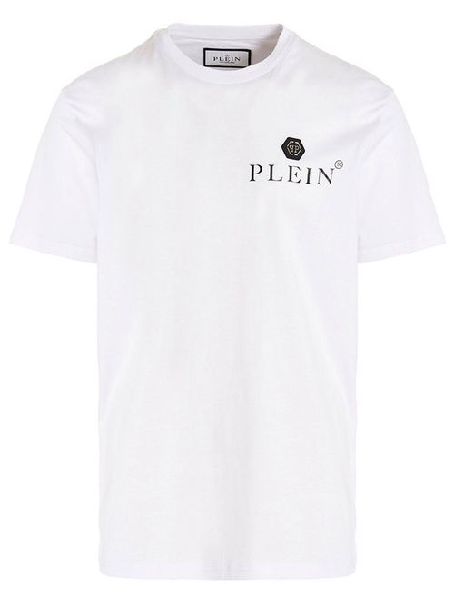-Logo T Shirt Bianco-Uomo