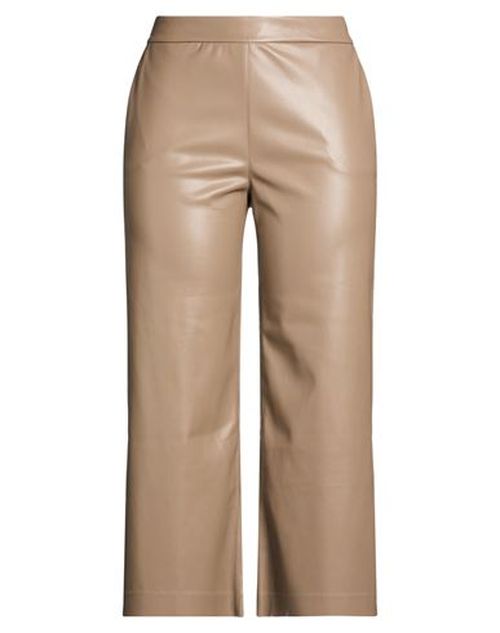 Woman Pants Light brown Size 10 Polyester, Polyurethane