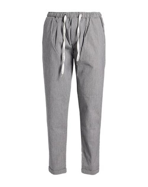 Man Pants Grey Size L Cotton, Elastane