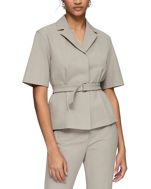 Plus Short Sleeve Jacket