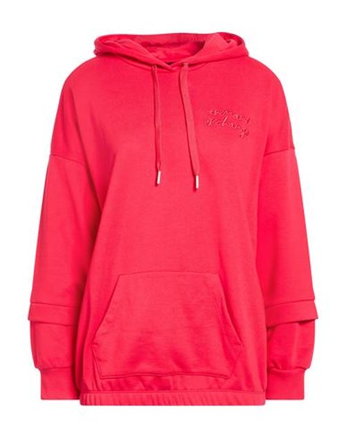 Woman Sweatshirt Red Size L Cotton, Polyester