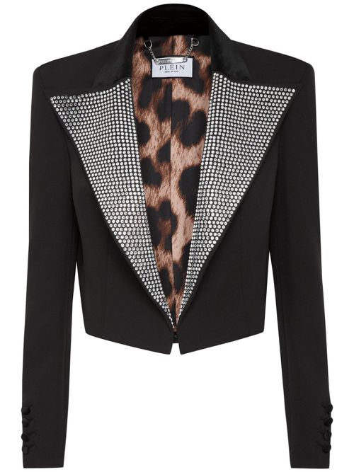 Cady crystal-embellished blazer - Black