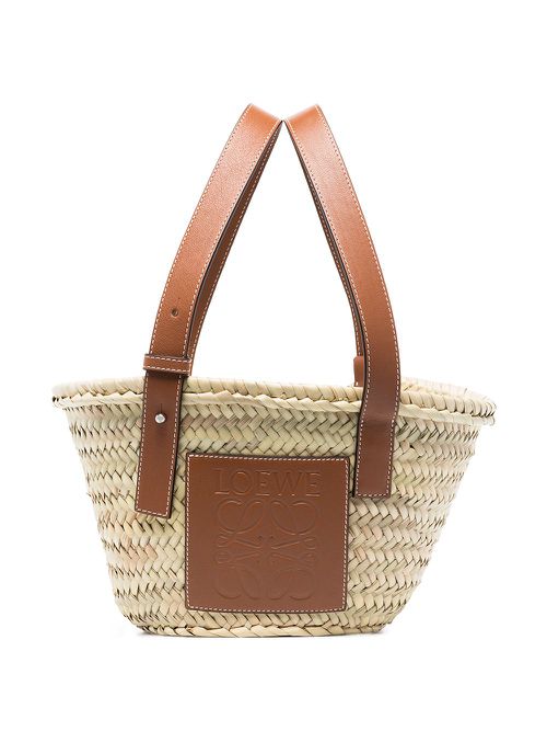 Raffia tote bag - Neutrals