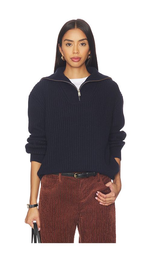 ANINE BING Sammy Sweater in Navy. L. Also in XS
