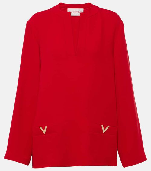 VGold Cady Couture silk top