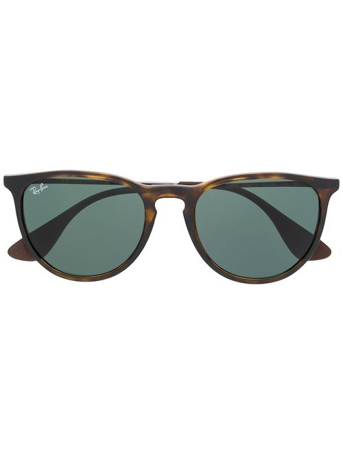 Tortoiseshell round frame sunglasses - Brown