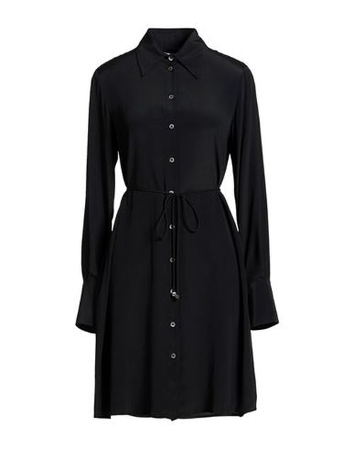 Woman Mini dress Black Size 6 Acetate, Silk