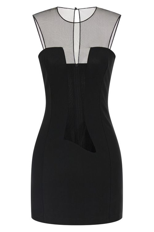 Tulle Insert Dress