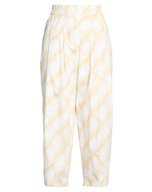Woman Pants Cream Size 6 Cotton