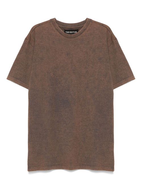 The Editor cotton T-shirt - Brown
