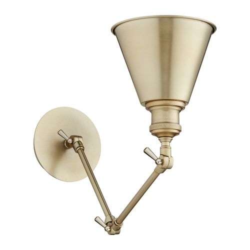 Quorum 30" Wall Sconce in Aged Bra